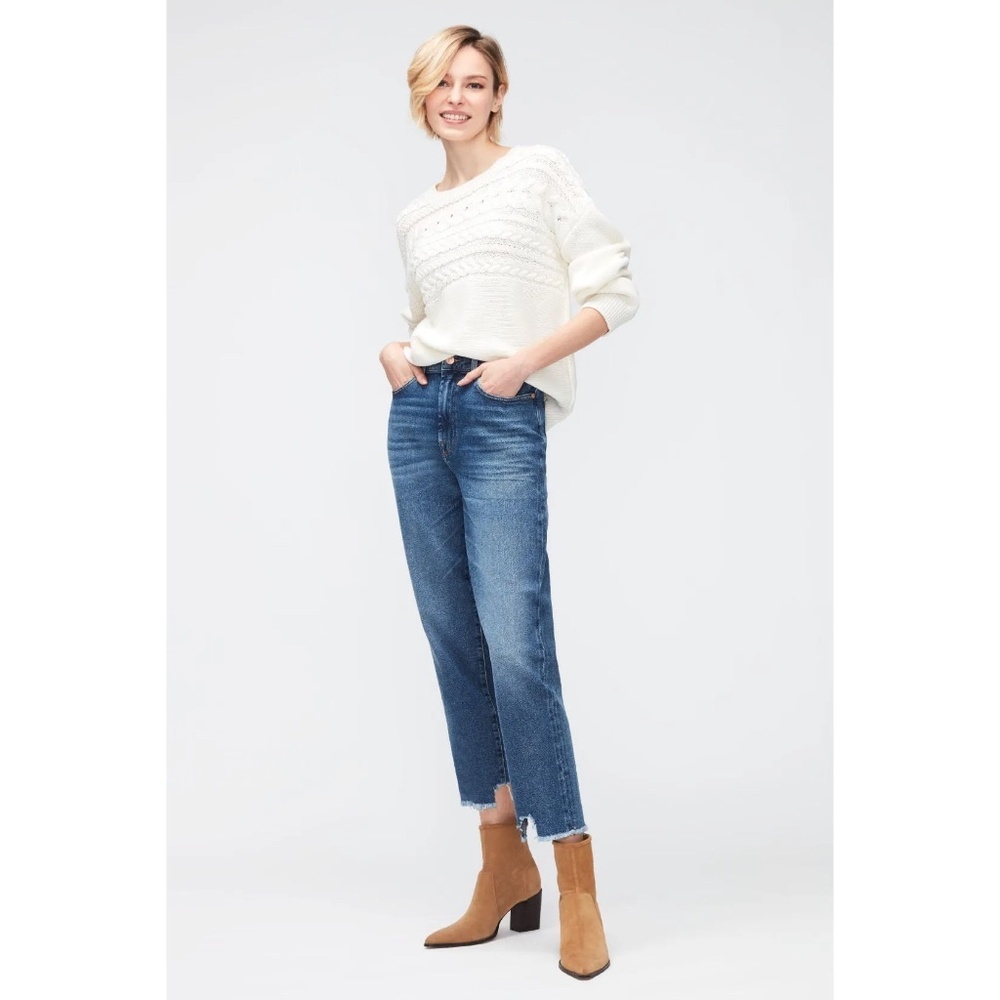 7 For All Mankind Malia Luxe Vintage High Rise Jeans, size 25
